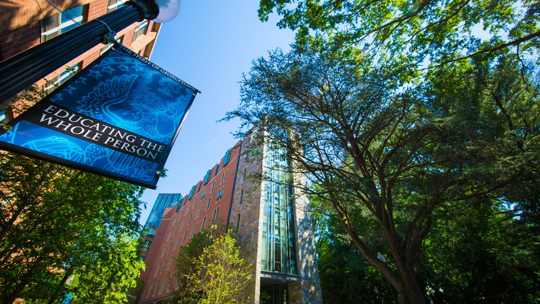 A banner reading 
